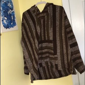 brown drug rug//baja jacket